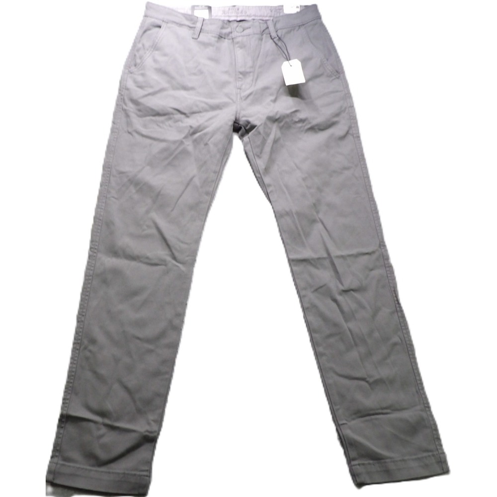 NWT Levi's Men XX Chino Slim Taper Pants Stretch Cotton Gray 34x32 Trousers Work